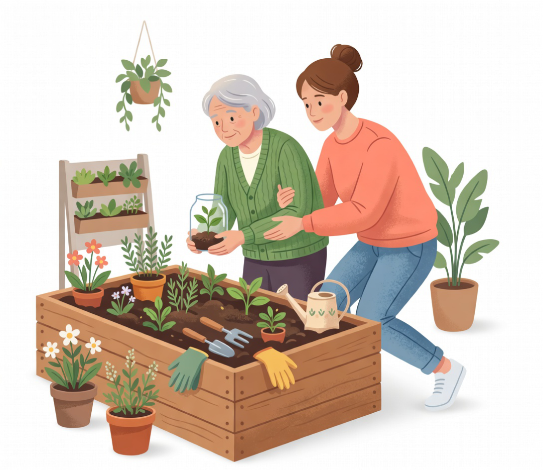 Сиделка за работой